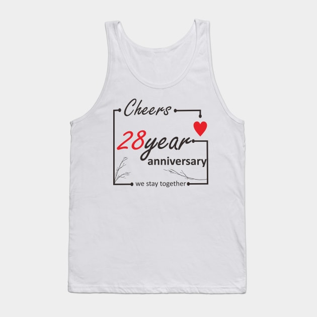 28 Year anniversary Tank Top by ezhar.v.b